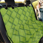 Green Bamboo Print Pet Car Back Seat Cover