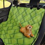 Green Bamboo Print Pet Car Back Seat Cover