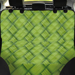 Green Bamboo Print Pet Car Back Seat Cover