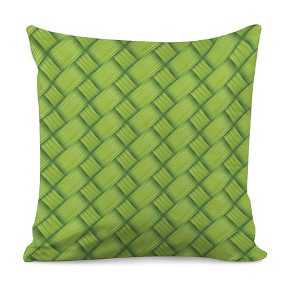 Green Bamboo Print Pillow Cover