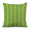 Green Bamboo Print Pillow Cover