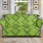 Green Bamboo Print Sofa Protector