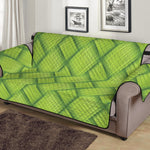 Green Bamboo Print Sofa Protector