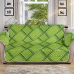 Green Bamboo Print Sofa Protector