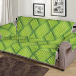 Green Bamboo Print Sofa Protector