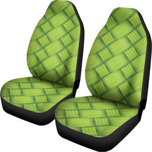 Green Bamboo Print Universal Fit Car Seat Covers