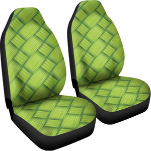 Green Bamboo Print Universal Fit Car Seat Covers