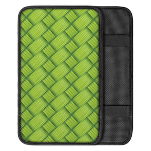 Green Bamboo Texture Print Car Center Console Cover