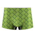 Green Bamboo Print Men's Boxer Briefs