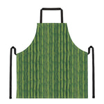 Green Bamboo Tree Pattern Print Apron