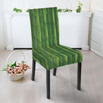 Green Bamboo Tree Pattern Print Dining Chair Slipcover