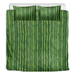 Green Bamboo Tree Pattern Print Duvet Cover Bedding Set