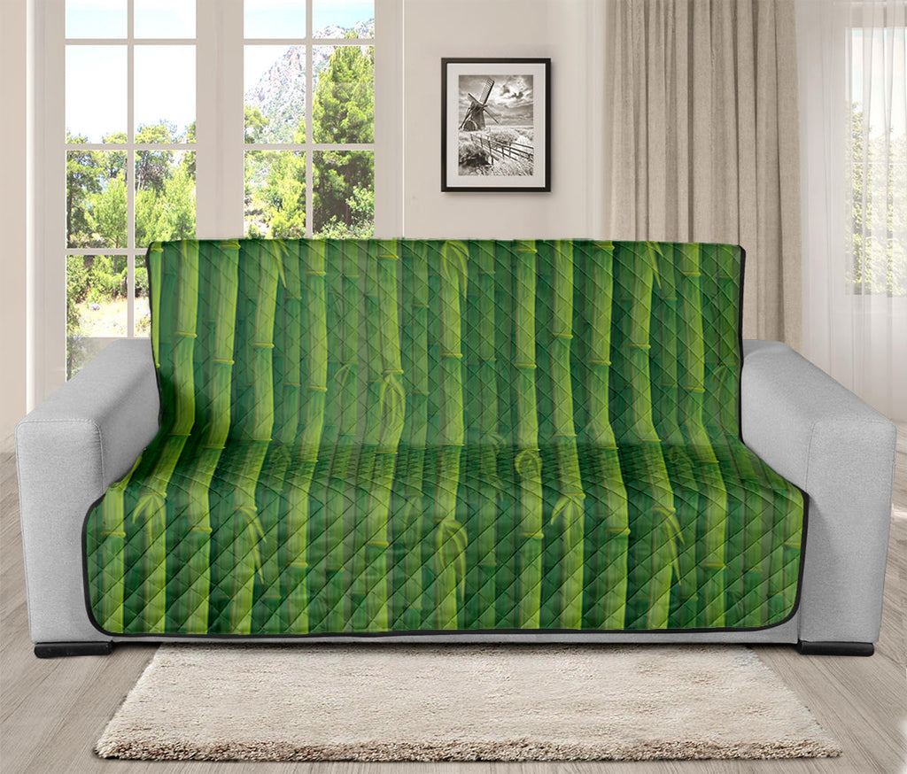 Green Bamboo Tree Pattern Print Futon Protector