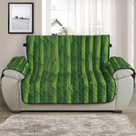 Green Bamboo Tree Pattern Print Half Sofa Protector