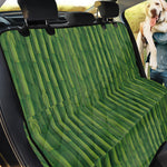 Green Bamboo Tree Pattern Print Pet Car Back Seat Cover