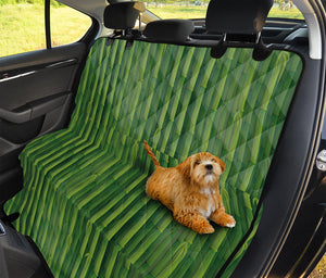 Green Bamboo Tree Pattern Print Pet Car Back Seat Cover