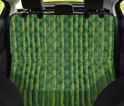 Green Bamboo Tree Pattern Print Pet Car Back Seat Cover