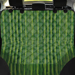 Green Bamboo Tree Pattern Print Pet Car Back Seat Cover