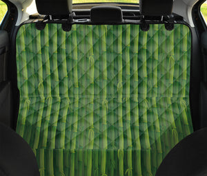 Green Bamboo Tree Pattern Print Pet Car Back Seat Cover