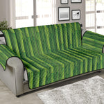 Green Bamboo Tree Pattern Print Sofa Protector