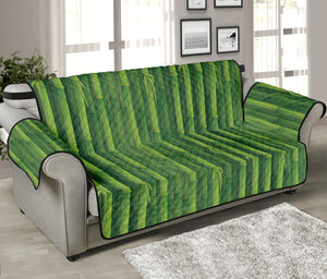 Green Bamboo Tree Pattern Print Sofa Protector