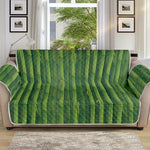 Green Bamboo Tree Pattern Print Sofa Protector