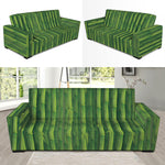 Green Bamboo Tree Pattern Print Sofa Slipcover