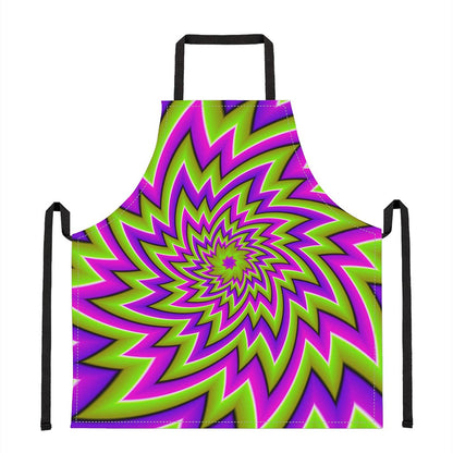 Green Big Bang Moving Optical Illusion Apron