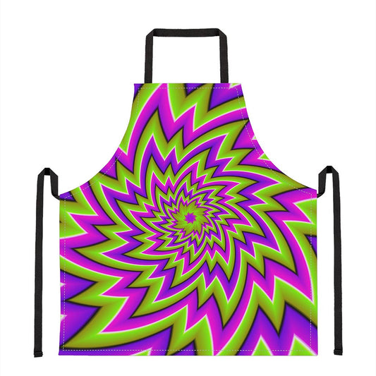 Green Big Bang Moving Optical Illusion Apron