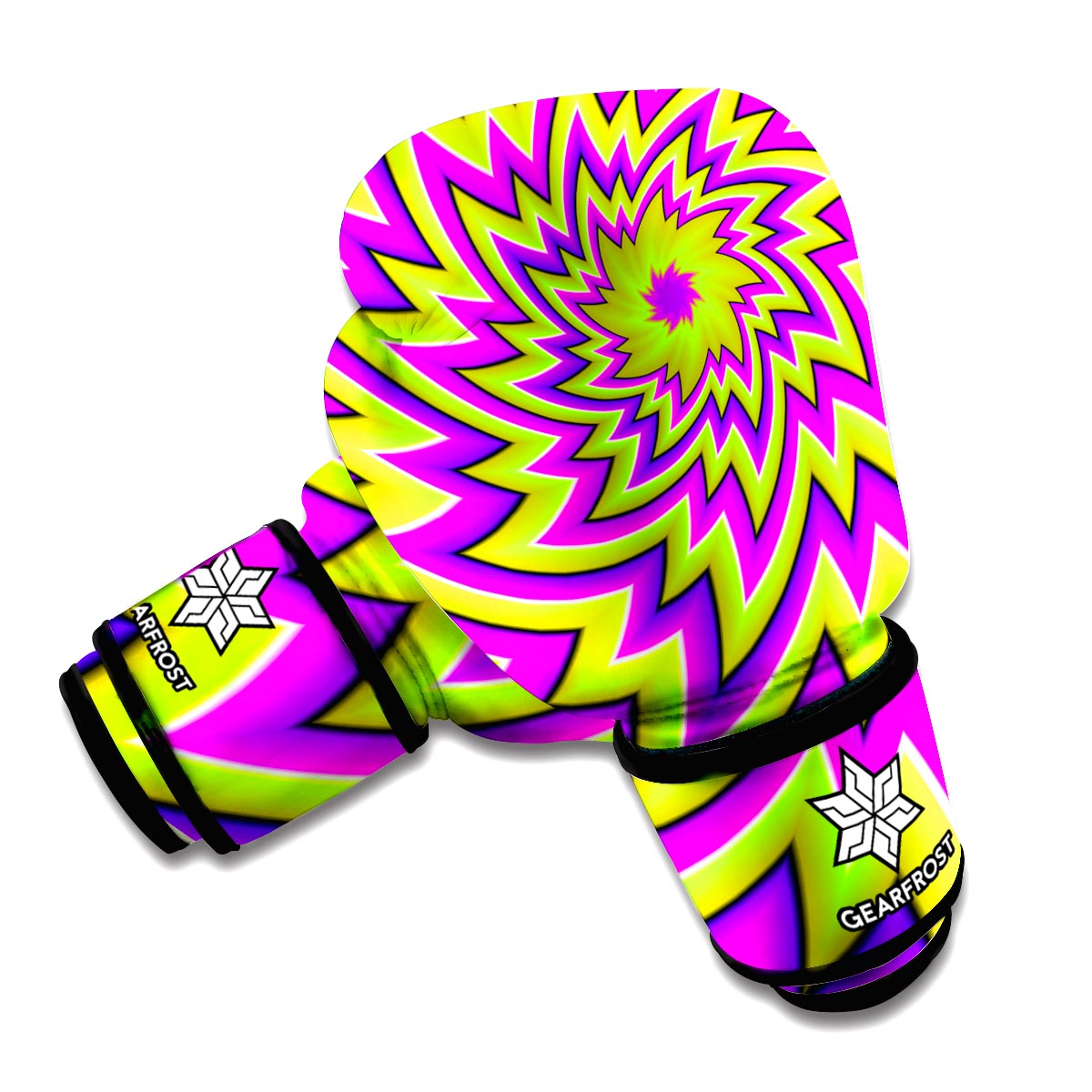 Green Big Bang Moving Optical Illusion Boxing Gloves