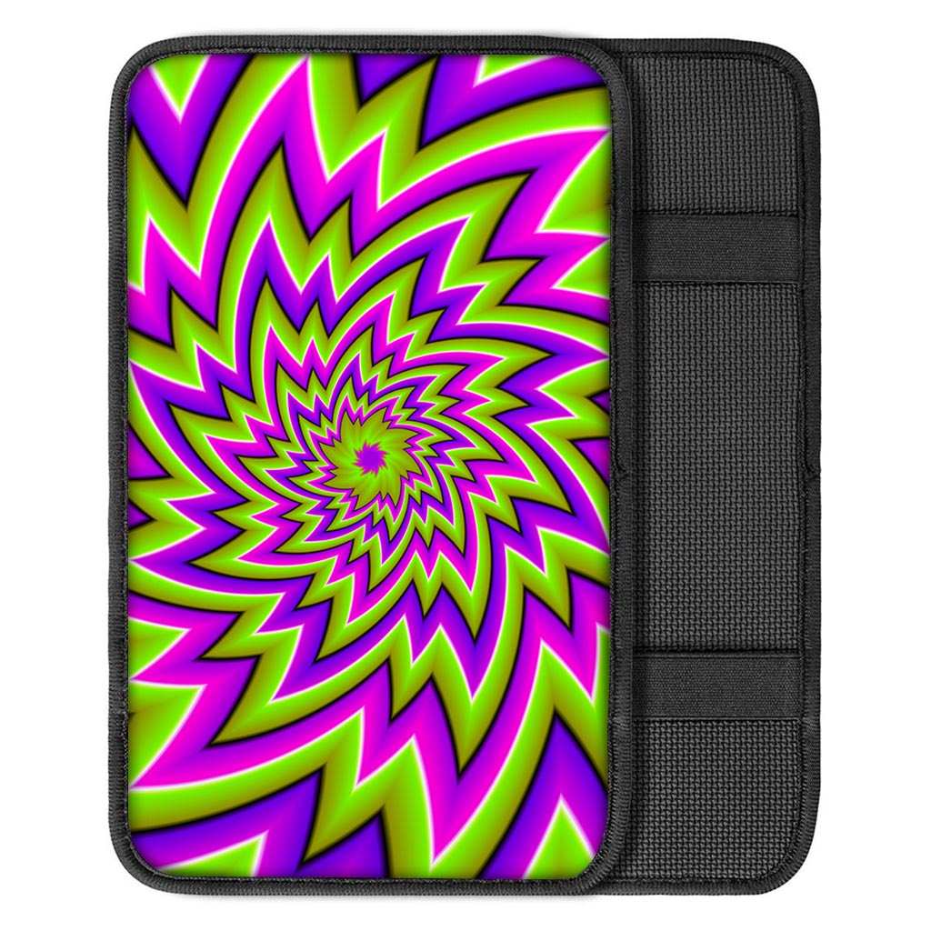 Green Big Bang Moving Optical Illusion Car Center Console Cover