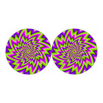 Green Big Bang Moving Optical Illusion Car Coasters