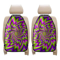 Green Big Bang Moving Optical Illusion Car Seat Organizers