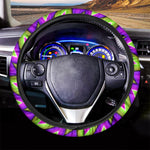 Green Big Bang Moving Optical Illusion Car Steering Wheel Cover