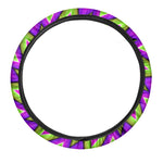 Green Big Bang Moving Optical Illusion Car Steering Wheel Cover