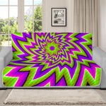 Green Big Bang Moving Optical Illusion Futon Protector