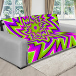 Green Big Bang Moving Optical Illusion Futon Protector