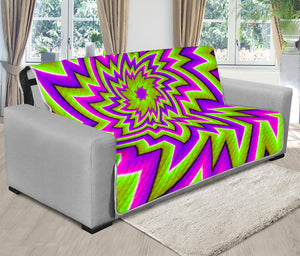 Green Big Bang Moving Optical Illusion Futon Protector