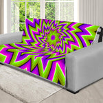 Green Big Bang Moving Optical Illusion Futon Protector