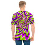 Green Big Bang Moving Optical Illusion Men's T-Shirt
