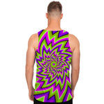 Green Big Bang Moving Optical Illusion Men's Tank Top