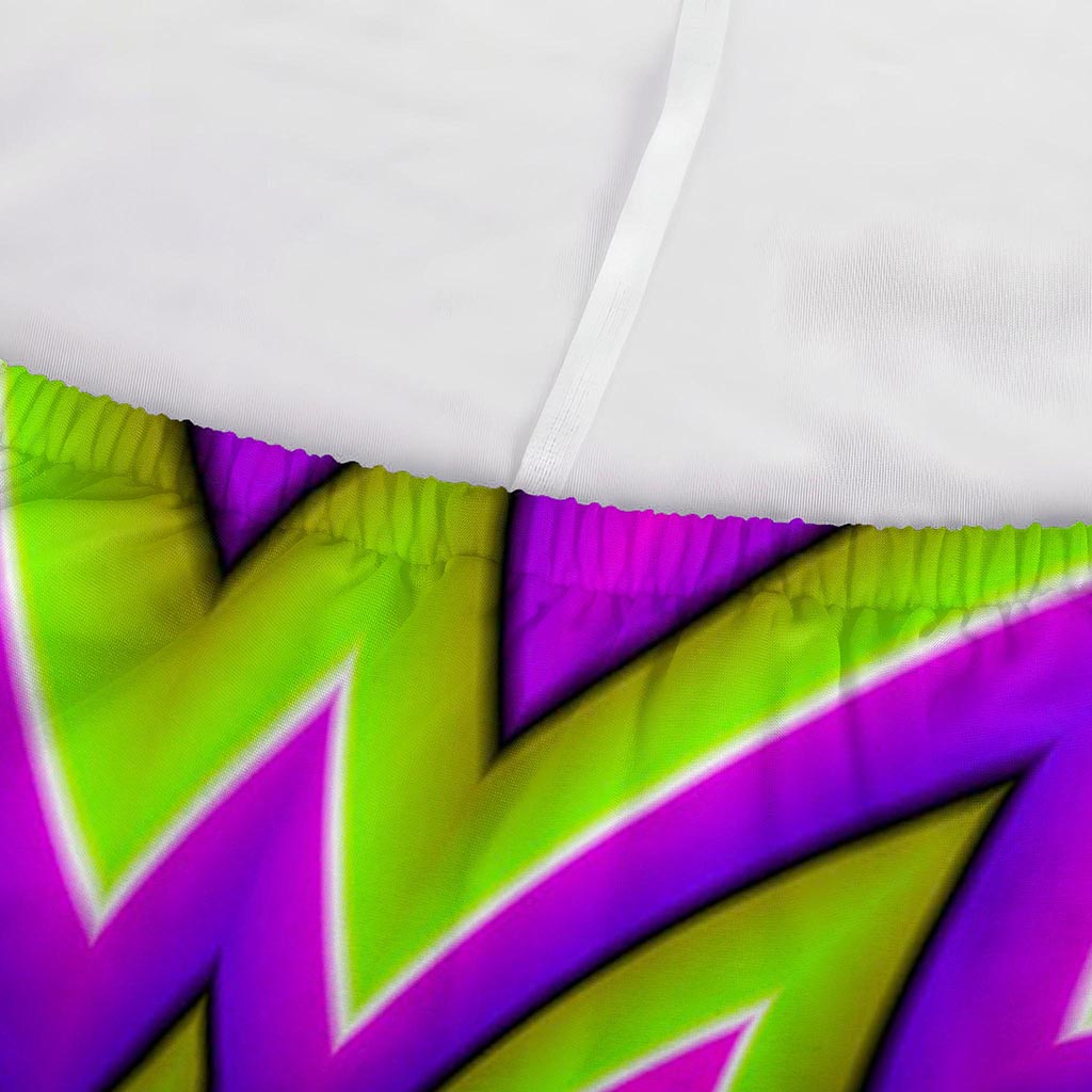 Green Big Bang Moving Optical Illusion Sofa Cover