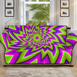 Green Big Bang Moving Optical Illusion Sofa Protector