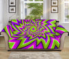 Green Big Bang Moving Optical Illusion Sofa Protector