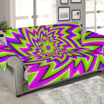 Green Big Bang Moving Optical Illusion Sofa Protector