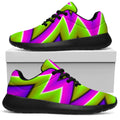 Green Big Bang Moving Optical Illusion Walking Shoes