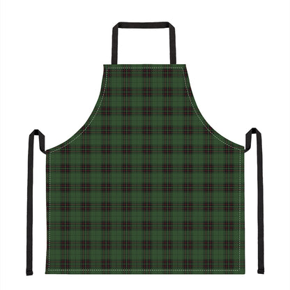 Green Black And Red Tartan Pattern Print Apron