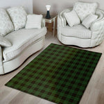 Green Black And Red Tartan Pattern Print Area Rug
