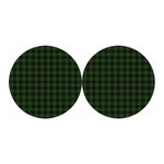 Green Black And Red Tartan Pattern Print Car Coasters