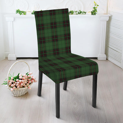 Green Black And Red Tartan Pattern Print Dining Chair Slipcover